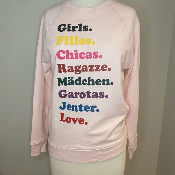 J. Crew Pink Pullover Sweatshirt French Terry Size Small - Picture 9 of 10